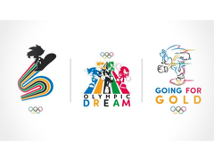 A poster announcing Sonic the Hedgehog's collaboration with the International Olympic Committee (image source: IOC)