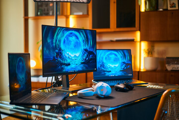 Budget-Friendly Companion: The Alienware AW2726DM delivers punchy QD-OLED contrast and 240 Hz speeds at a much lower price point, offering a solid external screen upgrade for gaming laptops.
