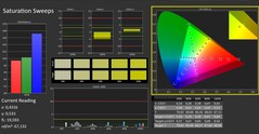 CalMAN: Color saturation (calibrated)