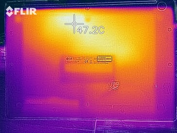 Heat development - bottom (load)