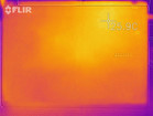 Thermal imaging of surface temperatures at idle – bottom