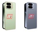 Unofficial Pixel 10 Pro Fold renders showing Jade (left) and Moonstone (right) colors. (Image source: Android Headlines)