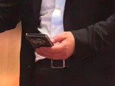 Huawei's tri-fold in the wild. (Image source: MyDrivers)
