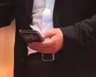 Huawei's tri-fold in the wild. (Image source: MyDrivers)