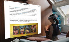 A Vision Pro UX render. (Source: Apple)