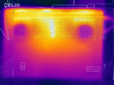 Surface temperatures stress test (underside)