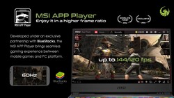 MSI App Player lets Android games take native advantage of the Alpha 15's hardware. (Image Source: MSI)