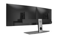 Dell MDS19 dual monitor stand with P-Series monitors mounted. (Source: Dell)