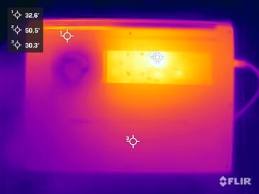 Underside during the stress test