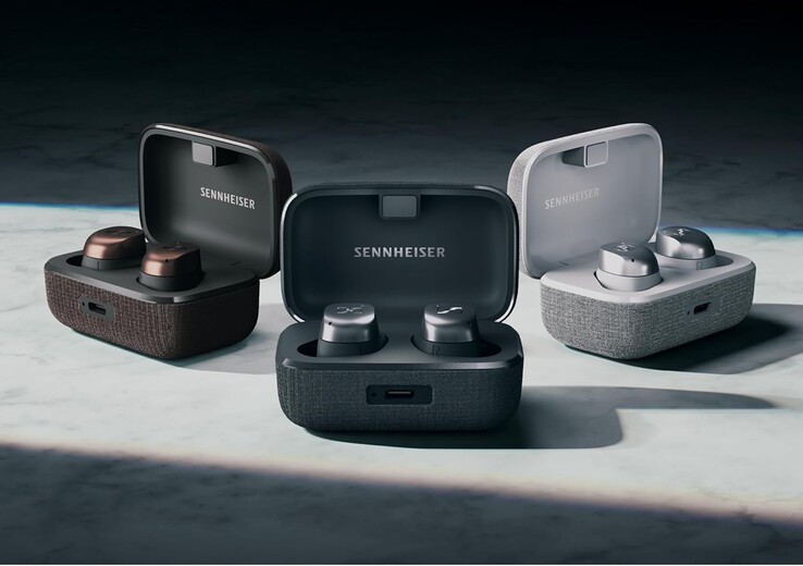 The Momentum True Wireless 4 are available in three colours (Image source: Sennheiser)