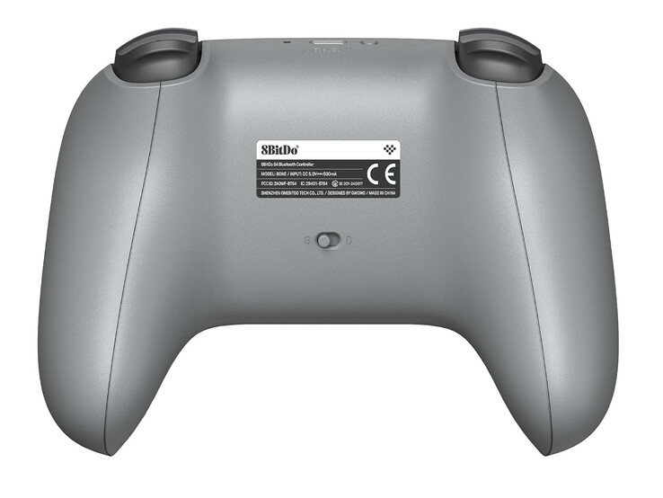 The 8BitDo 64 Classic Grey also features a 500 mAh rechargeable battery. (Image source: 8BitDo)