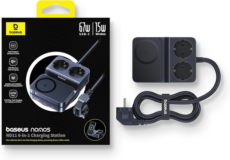 The Baseus Nomos ND11 6-in-1 Charging Station. (Image source: Baseus)