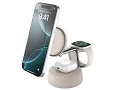 The new Belkin Qi2 25W 3-in-1 dock should charge iPhone 16 from 0 to 50% in 25 minutes using iOS 26 or newer. (Image source: Belkin)