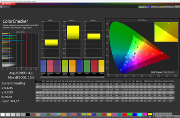 Color representation (color scheme: warm tones, target color space: sRGB)