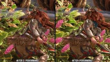 FSR 4 vs FSR 3 in image quality in motion. (Image source: Digital Foundry)
