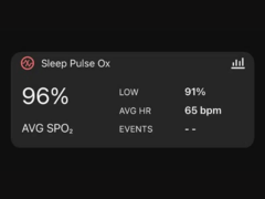The new Sleep Pulse Ox widget in the Garmin Connect app has a mysterious Events section. (Image source: Gadgets &amp; Wearables)