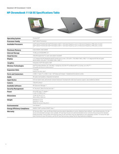Chromebook 11 G6 spec sheet