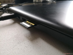 Mounted SD cards do not sit fully inside on the system