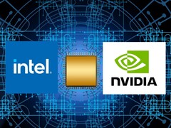 Nvidia has invested $5 billion in Intel and is co-developing chips with Team Blue. (Image source: Intel, Nvidia, Pixabay, edited)