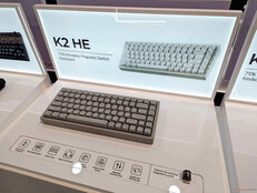Keychron K2 HE Concrete wireless gaming keyboard. (Image source: Notebookcheck/Stephen Pereyra)