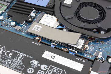 Occupied M.2 2280 PCIe4 x4 SSD slot. The system can support up to two storage drives