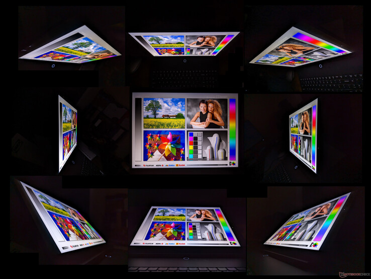 Mini-LED viewing angles are even better than IPS and OLED as the panel does not exhibit major contrast changes or rainbow effects from extreme angles