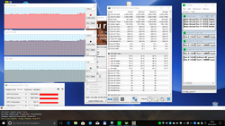 Clock speeds Prime95 + FurMark