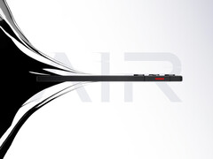 The RedMagic 11 Air will soon launch in China. Pictured: a promo picture of the phone showing the side. (Image source: RedMagic)