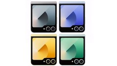 The cover display of the Samsung Galaxy Z Flip6 will apparently have an OLED display again and not an IPS panel. (Image source: Winfuture)