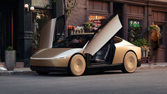 Tesla Cybercab. Tesla has applied for a Robotaxi ride-hailing permit in Calfornia but with human drivers (Image source: Tesla)