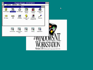 Windows NT 3.5 (Source: Wikipedia)