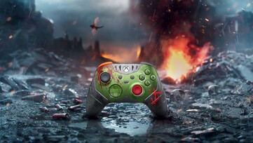 The Xbox Wireless Controller - Doom: The Dark Ages Limited Edition is exclusive to the Microsoft Store for a limited time. (Image source: Microsoft)