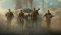 Zac Efron and his crew in the Battlefield 6 live action trailer (image source: Battlefield YT)