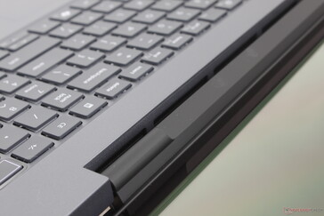 Hinge rigidity is excellent and uniform at all angles with no notable teetering