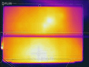 Temperature development rear (idle)