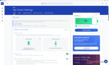 Power profile settings