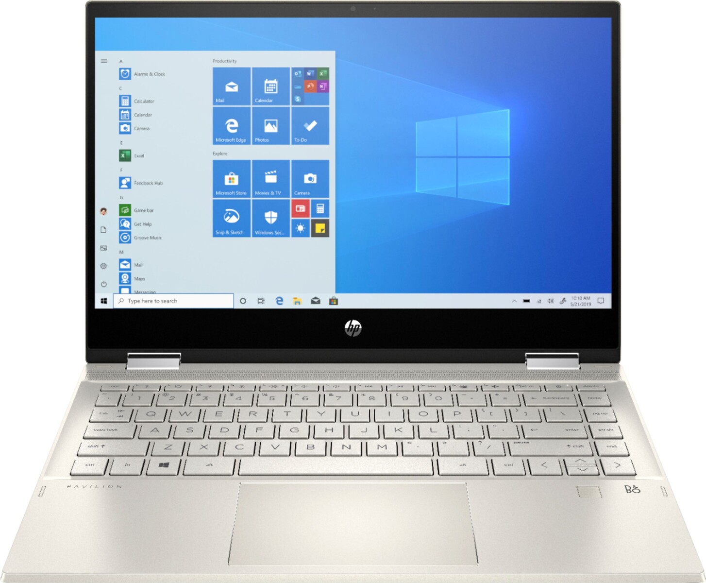 Latest HP Pavilion x360 14 with 10th gen Core i5 CPU, 1080p touchscreen, 8 GB RAM, and 256 GB