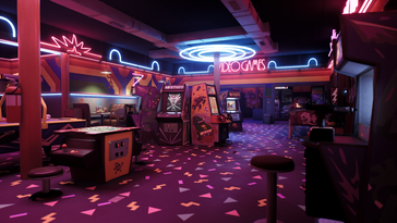 The colourful visuals offset the somewhat grim-sounding premise of Ruckus Games's project. (Image source: Ruckus Games)