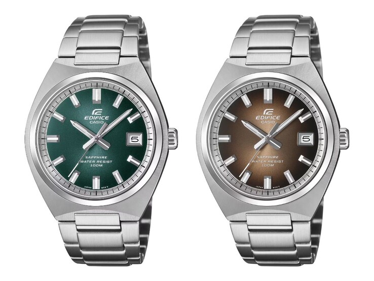 The Casio Edifice EFB-109D-3AV (left) and EFB-109D-5AV (right) watches