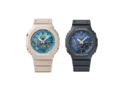 Leaked Casio GA-2100AS-5A and GA-2100AS-2A models. (Image source: Great G-Shock World)