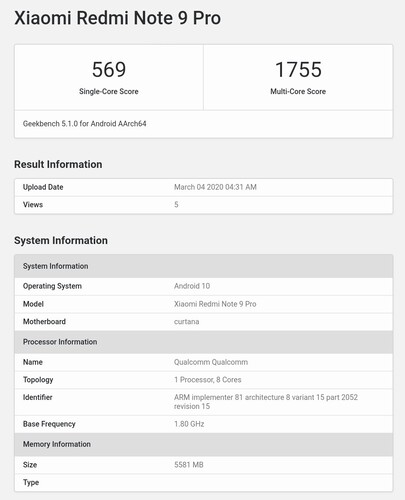 (Image source: Geekbench)