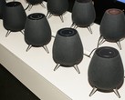 The Samsung Galaxy Home smart speaker has a unique design. (Source: CNET)