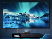 The Hisense Starlight S1 Pro Laser TV has a foldable screen. (Image source: Hisense)