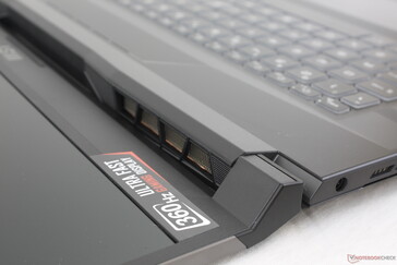 One of the few gaming laptops where the lid can open the full 180 degrees