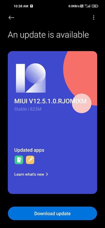 MIUI 12.5 for the Redmi Note 9.