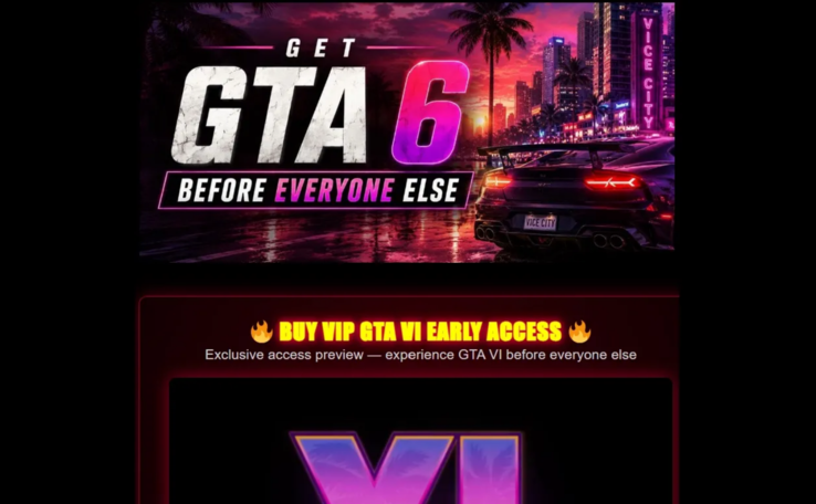 What a fraudulent website may look like.