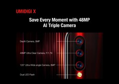 The UMIDIGI X is now official. (Source: UMIDIGI)