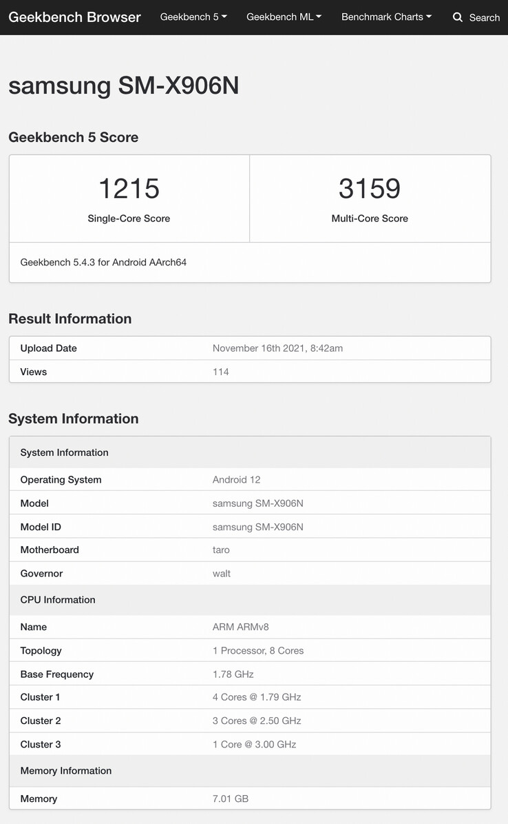 (Image source: Geekbench)