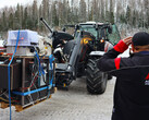 The Valtra T235D tractor powered by AGCO Power's diesel engine is used to test VTT'S new e-fuel. (Image source: AGCO Power)