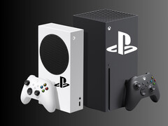 Mockup image with Xbox consoles displaying Sony PlayStation logo (Image source: Sony PlayStation, Microsoft Xbox Gaming, with edits)